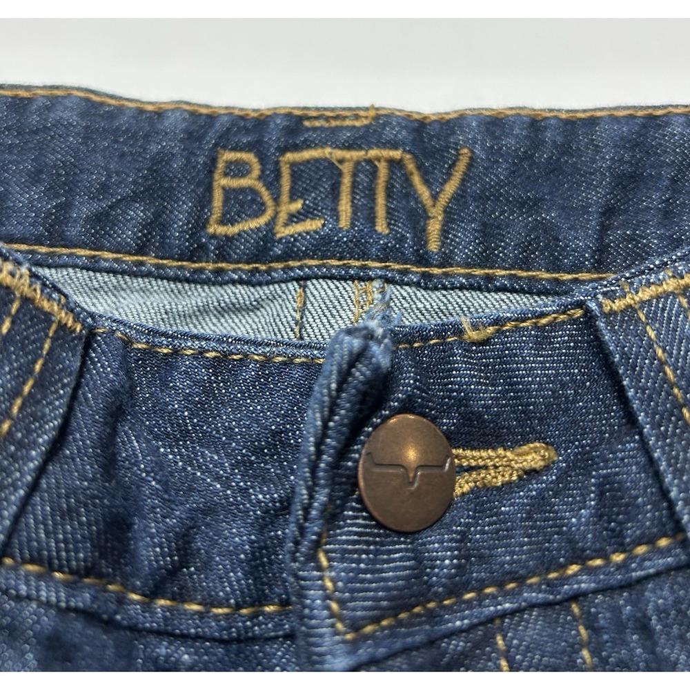 Kimes Ranch Betty Women's 2x32 Blue Denim Mid Rise Straight Western Jeans - Picture 7 of 10